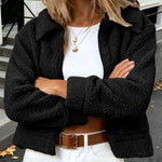 Trendy Fuzzy Fleece Casual Jacket