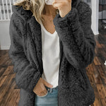 Warm Fuzzy Fleece Hooded Jakcet