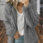 Warm Fuzzy Fleece Hooded Jakcet