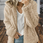 Warm Fuzzy Fleece Hooded Jakcet