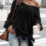 Nadorine Boho Ultra-Soft Fuzzy Fringe Top