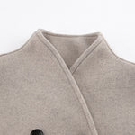 Nadorine Casual Loose Fit Double-Breasted Short Jacket