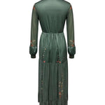 Retro Bohemian Floral Maxi Dress