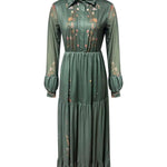 Retro Bohemian Floral Maxi Dress