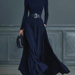 Minimalist Modern Long Sleeve Maxi Dress