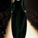 Nadorine Women's Casual Loose Fit Velvet Maxi Dress