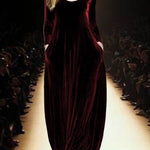 Nadorine Women's Casual Loose Fit Velvet Maxi Dress