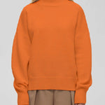 Nadorine Classic Loose Fit Turtleneck Knit Sweater