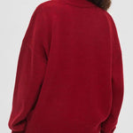 Nadorine Classic Loose Fit Turtleneck Knit Sweater