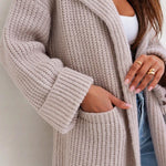 Nadorine Women's Classic Thick Open Front Knit Cardigan