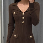 Ultra Comfort Stretch Fitted Knit Dress