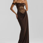 Nadorine Elegant Lace Splice Formal Dress for Women Casual Summer Vacation 2026