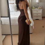 Nadorine Elegant Lace Splice Formal Dress for Women Casual Summer Vacation 2026