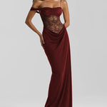 Nadorine Elegant Lace Splice Formal Dress for Women Casual Summer Vacation 2026