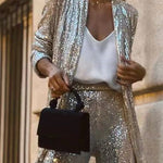 Stylish Shiny Sequin Cardigan