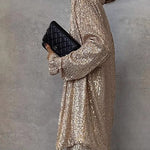 Stylish Shiny Sequin Cardigan