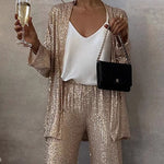 Stylish Shiny Sequin Cardigan