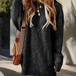 Essential Cable Knit Sweater Dress