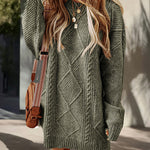 Essential Cable Knit Sweater Dress