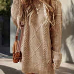 Essential Cable Knit Sweater Dress