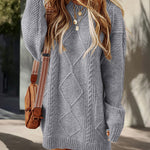 Essential Cable Knit Sweater Dress