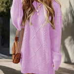 Essential Cable Knit Sweater Dress