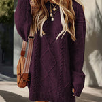 Essential Cable Knit Sweater Dress