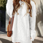 Essential Cable Knit Sweater Dress