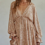 Elegant Sparkle Sequin Mini Dress
