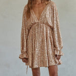 Elegant Sparkle Sequin Mini Dress