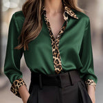 Nadorine Semi Formal Leopard Print Shirt for Women Casual Work Office Loose Fit 2026 | Under $40