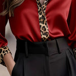 Nadorine Semi Formal Leopard Print Shirt for Women Casual Work Office Loose Fit 2026 | Under $40