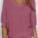 Nadorine Casual Classic Knit Pullover Sweater