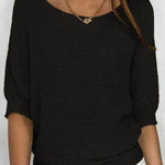 Nadorine Casual Classic Knit Pullover Sweater