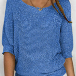 Nadorine Casual Classic Knit Pullover Sweater