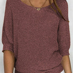 Nadorine Casual Classic Knit Pullover Sweater