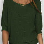 Nadorine Casual Classic Knit Pullover Sweater
