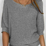 Nadorine Casual Classic Knit Pullover Sweater