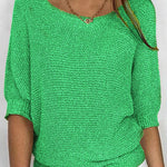 Nadorine Casual Classic Knit Pullover Sweater