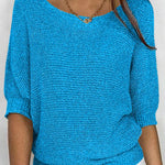 Nadorine Casual Classic Knit Pullover Sweater