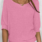 Nadorine Casual Classic Knit Pullover Sweater