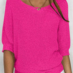Nadorine Casual Classic Knit Pullover Sweater