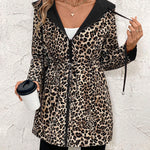 Versatile Casual Leopard Print Reversible Coat