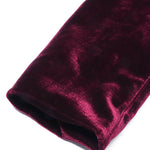 Nadorine Business Casual Contrast Color Line Trim Velvet Blazer Jacket