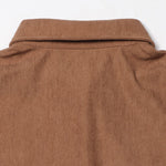 Nadorine Women's Casual Corduroy Long Sleeves Shirt Dress