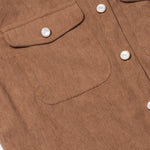 Nadorine Women's Casual Corduroy Long Sleeves Shirt Dress