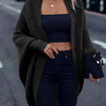 Nadorine Elegant Batwing Sleeves Knit Cardigan for Women Casual Work Office Loose Fit 2026 | Under $25