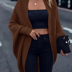 Nadorine Elegant Batwing Sleeves Knit Cardigan for Women Casual Work Office Loose Fit 2026 | Under $25