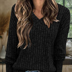 Lightweight Stripe Knit Long Sleeve T-shirt
