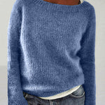 Nadorine Classic Soft Solid Color Knit Sweater